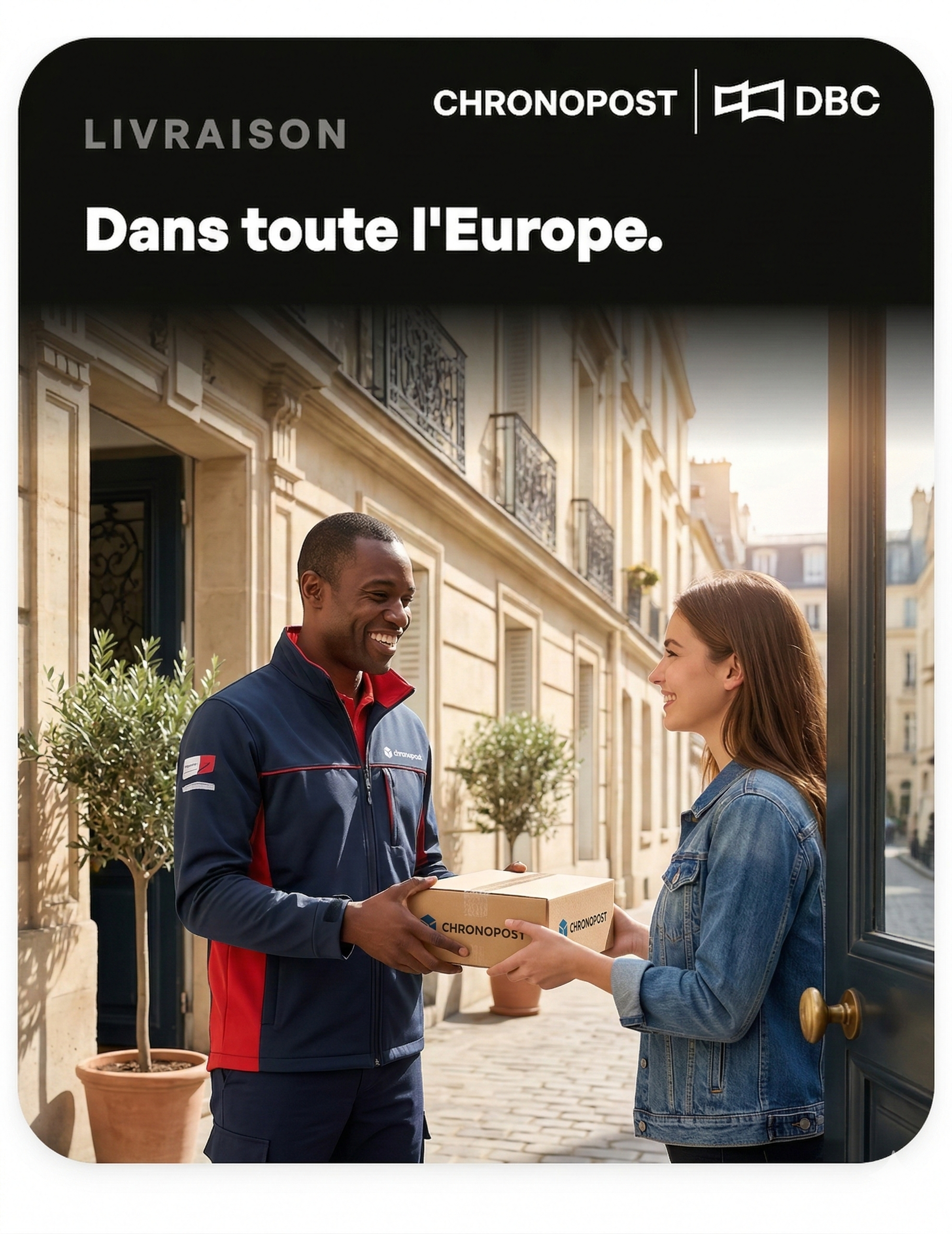 Livraison dans toute l'Europe